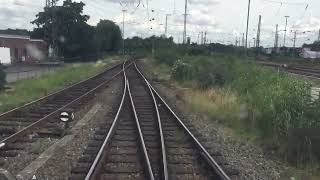 Führerstandsmitfahrt von Oberhausen Hbf nach und durch Oberhausen Güterbahnhof West [upl. by Nnoryt]