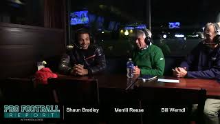 Pro Football Report with Merrill Reese amp Bill Werndl  Former Eagle Shaun Bradley [upl. by Ziegler]