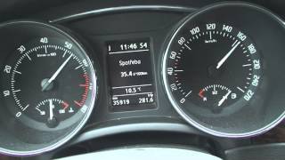 Skoda Superb 36 V6 acceleration 0220 kmh [upl. by Renae]