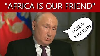 AFRICA IS OUR FRIEND SCREW THE WEST Putins Interview is EXPOSING EVERYONE [upl. by Otrebireh]