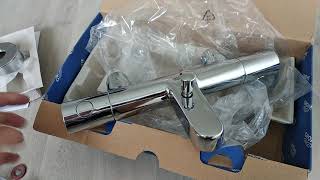 Unpacking Grohe 34215000 Grohtherm 1000 Cosmopolitan termostat смеситель термостат для ванны [upl. by Hutson]