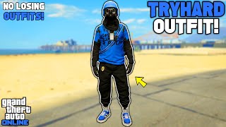 GTA 5 ONLINE NEW BLACK JOGGERS RIPPED SHIRT GLITCH TRYHARD MODDED OUTFIT 162 NO TRANSFER GLITCH [upl. by Einaffit200]