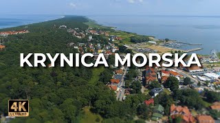 Krynica Morska z drona  Lato  LECE W MIASTO™ 4k [upl. by Aihsoek186]