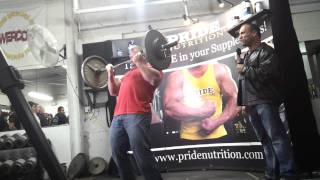 Derek Poundstone curls 160x30 Bros vs Pros 9 [upl. by Ynnor]