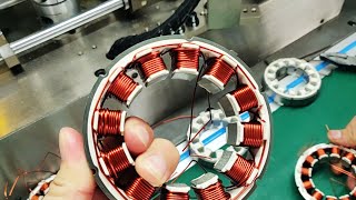 Automatic BLDC Motor Stator Winding Machine [upl. by Nylasor463]