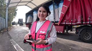 A day in a life of female tramper trucker UK [upl. by Mars]