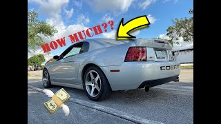 HOW MUCH did I PAID for a 40K Mile TERMINATOR COBRA  2003 SVT COBRA [upl. by Esiole]