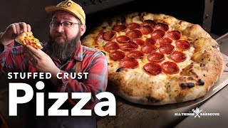 Get Stuffed With This Delicious Stuffed Crust Pizza Recipe  Chef Tom X All Things BBQ [upl. by Gasparo550]