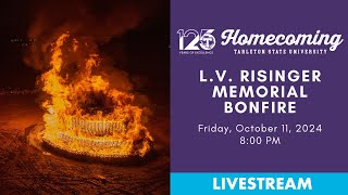 Tarleton State University LV Risinger Bonfire 2024 [upl. by Eirod]