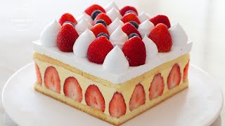 딸기 케이크 끝판왕 환상적인 맛 ♡ 프레지에 케이크 만들기 fraisier cake recipe 홈베이킹 ASMR 쿠킹씨 cooking see [upl. by Alleroif384]