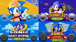 3 New Sonic Fan Games On Android [upl. by Haimehen]