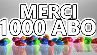 Merci 1000 ABONNÉS [upl. by Lecirg335]