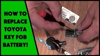 How to Replace the Toyota Key Fob Remote Battery [upl. by Arianie237]