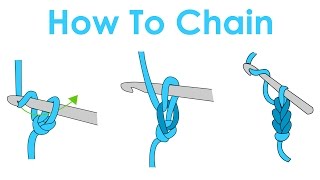 How to Slip Knot and Chain  Crochet Lesson 1 [upl. by Yasmine]