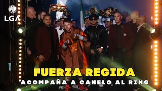 FUERZA REGIDA ACOMPAÑA A CANELO ÁLVAREZ RUMBO AL RING CANTANDO quotBILLETES GRANDESquot [upl. by Namsaj]