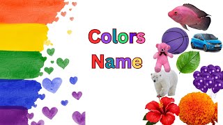 Learn colours name learn color name in English with examples color colours [upl. by Acsot]