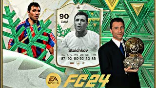 THE BULGARIAN DAGGER🇧🇬🗡  90 RATED WINTER WILDCARD ICON HRISTO STOICHKOV PLAYER REVIEW  EAFC 24 [upl. by Eendys481]