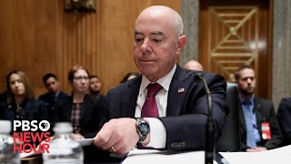 WATCH LIVE DHS Secretary Mayorkas testifies before Senate Judiciary committee hearing [upl. by Araeic]