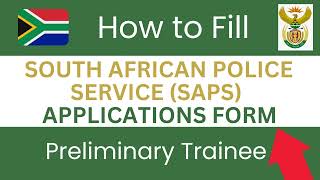 South African Police Services  𝙅𝙤𝙗 𝘼𝙥𝙥𝙡𝙞𝙘𝙖𝙩𝙞𝙤𝙣 𝙁𝙤𝙧𝙢  Download Forms below  SAPS Trainee [upl. by Olenolin]