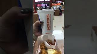 Popeyes for Snacks  Fries  Burger  Chicken  Drinks shortvideo [upl. by Anitsud]