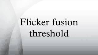 Flicker fusion threshold [upl. by Nicolella]