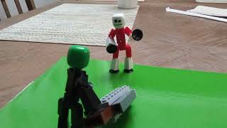 stick bot stop motion fight [upl. by Enelhtak433]