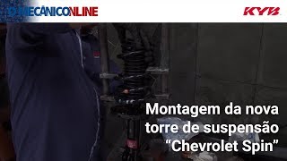 Desmontagem e montagem da torre de suspensão dianteira do Chevrolet Spin [upl. by Nallek]