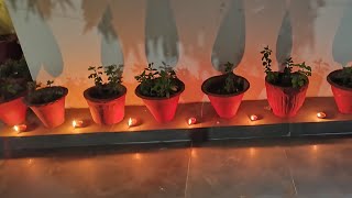 Diwali Diyas in a safe corner [upl. by Amiel390]