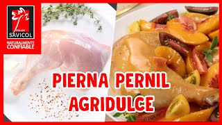 Pierna pernil agridulce  Pollos Savicol [upl. by Ateekahs]