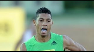 Wayde van Niekerk wins Mens 200m B Race at Spitzen Leichtathletik Luzern SUI 2015 [upl. by Slaby]