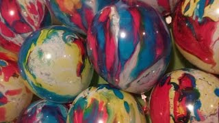 Marbleized Balloons pop [upl. by Htes228]