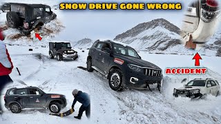 Worst snow drive experience  Almost every vehicle stuck [upl. by Ot]