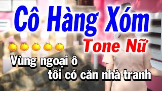 Cô Hàng Xóm Karaoke Tone Nữ  Phối Mới  Karaoke Tuyết Nhi [upl. by Shriver]