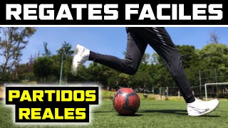 APRENDE 5 REGATES FACILES de FÚTBOL que PUEDES USAR en PARTIDOS REALES  TUTORIAL de FUTBOL [upl. by Ahsile]