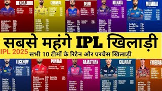 Sabse Mahnge IPL PlayerIPL 2025 All Team After Mega AuctionMost Expensive Player In IPL Auction [upl. by Lavella]