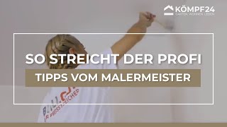 Tipps vom Olli  Malermeister Olli Gimber erklärt Wände und Decken streichen [upl. by Eekorehc]