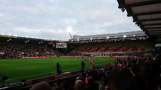 Watford v Arsenal  1881 prematch display flag 141017 [upl. by Hube]