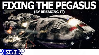 How to FIX the Battlestar Pegasus by breaking it first [upl. by Olva740]