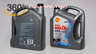 Shell HELIX HX8 5W30 ACEA A3B4 ACEA A3B3 FULLY SYNTHETIC Diesel Engine Oil  6Liters  carwahe [upl. by Skylar]