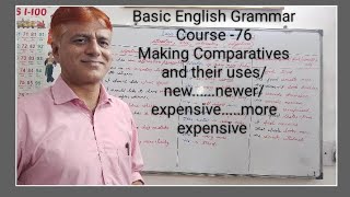 basic English Grammar Course 76Making Comparatives and their usesnewnewer big bigger [upl. by Tran456]