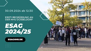 Erstsemesterbegrüßung ESAG 202425 [upl. by Aeriell]