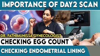 Importance of day2 scan  Checking egg count  Checking Endometrial lining  Dr Fathimunissa [upl. by Boucher]