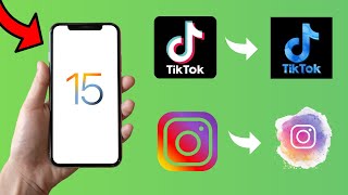 How To Change App Icons On iOS 15 [upl. by Naujuj898]