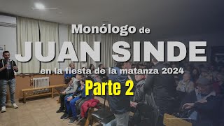 Monólogo de Juan Sinde en Cabeza de Framontanos  Parte 2 [upl. by Anali]