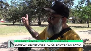 Jornada de reforestación en barrio El Libertador Lucas Godoy [upl. by Ennaitsirhc]