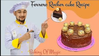 Ferrero Rocher Cake Easy Recipe  Home Made [upl. by Bender]