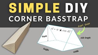 DIY Corner Bass Traps  Quickest Easiest Method  How To Make Acoustic Panels [upl. by Casteel]