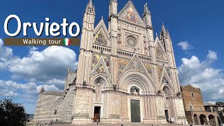 Walking tour Orvieto the most beautiful hilltop town of Umbria Italy [upl. by Clover]