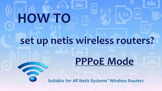 How to Set up NetisAllied W4 Wireless Routers under PPPoE Mode [upl. by Afra]