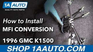 How to Install Multiport Fuel Injection Conversion 9699 GMC K1500 [upl. by Darlleen]